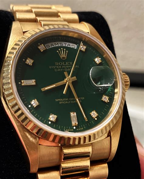 rolex 18238 green|rolex 18038 vs 18238.